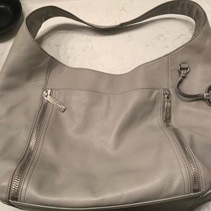 Michael Kors Grey Leather Hobo